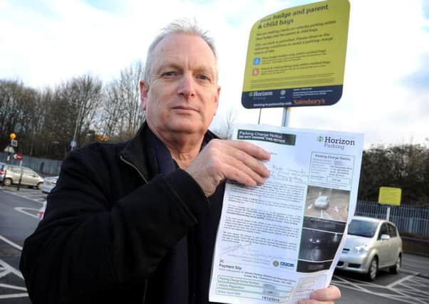The 63-year-old received the fine after parking at the supermarket. Photo by Steve Robards
