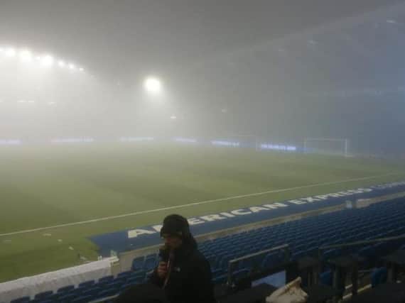 The game between Albion and Cardiff was postponed on December 30 owing to fog.