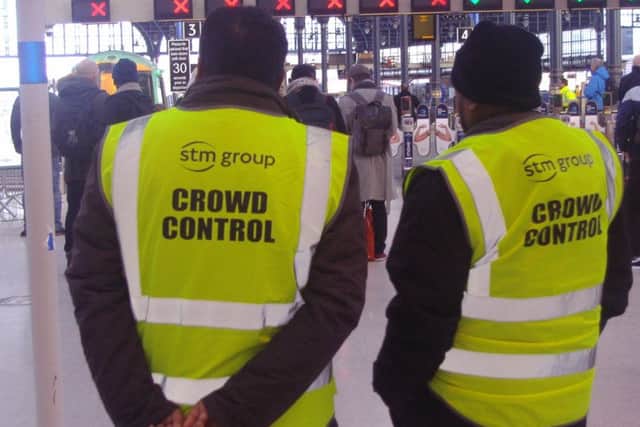 Crowd control and Brighton station