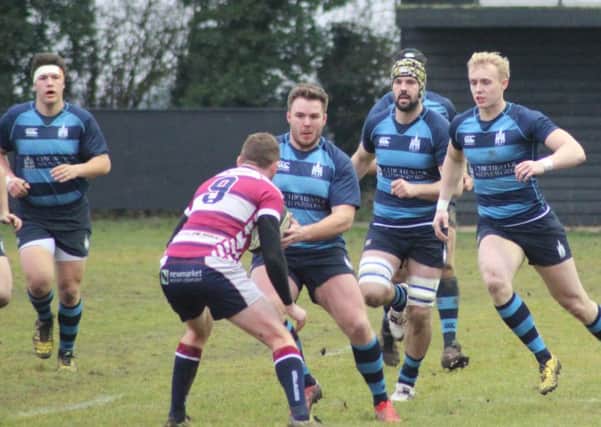 The Blues on the front foot at Shelford / Picture by Alison Tanner