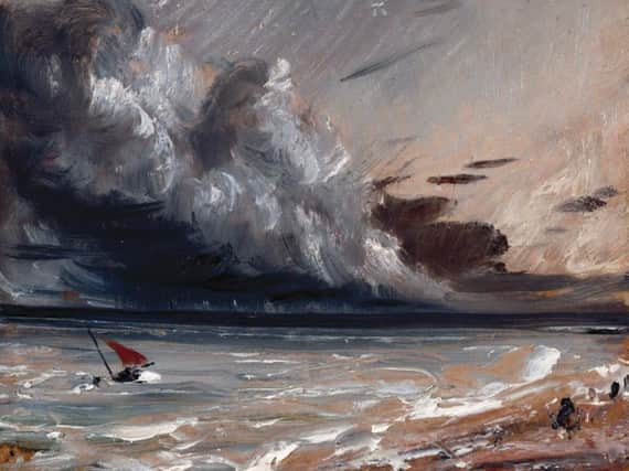 J Constable Seascape Study  Boat and Stormy Sky 1824-28  c.Royal Academy of Arts Photo John Hammond