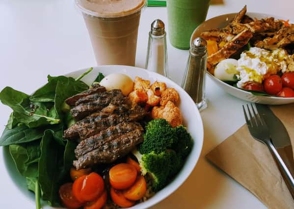 Healthy food at the Body Fuel CafÃ©