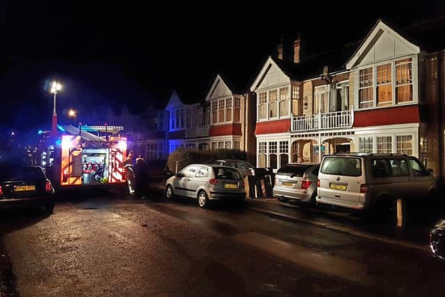 Southwick house fire, pic: Eddie Mitchell