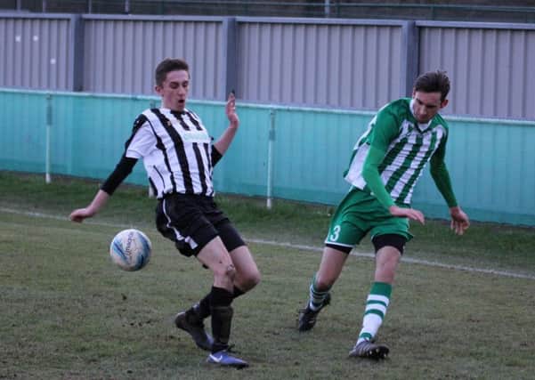 Action from Chichester City v Peacehaven. Picture by Samrat Golhar
