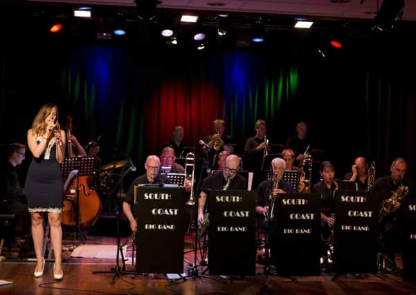 Georgie Collinson with the South Coast Big Band