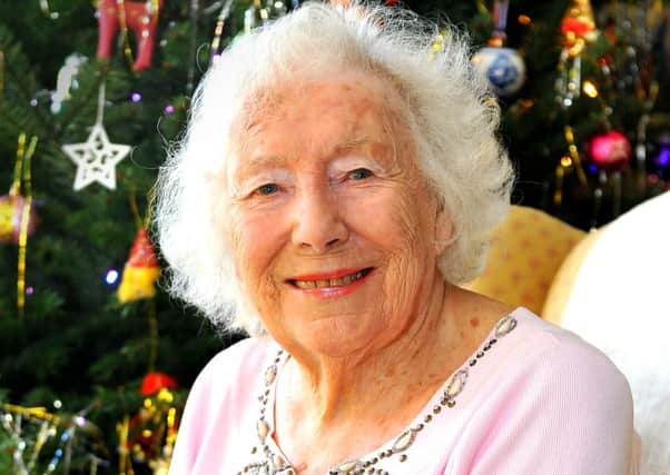 Dame Vera Lynn at home in Ditchling in 2014. Photo: Steve Robards SUS-141216-153204001