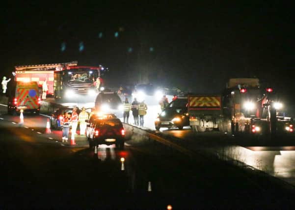 One man has died after a lorry crashed through the central reservation of the A27, police said. Picture: Eddie Mitchell