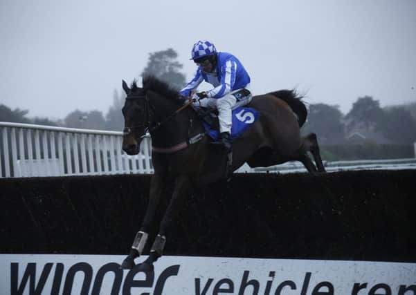 Mr Bachster, ridden by Jamie Moore, wins at Fontwell in 2015 / Picture by Clive Bennett