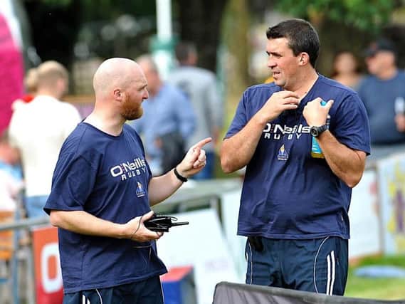 Worthing Raiders Rugby Club head coach Jody Levett (right). Picture: Stephen Goodger