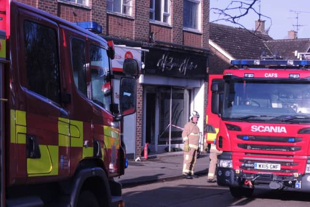 Fire at hairdresser's in Horsham