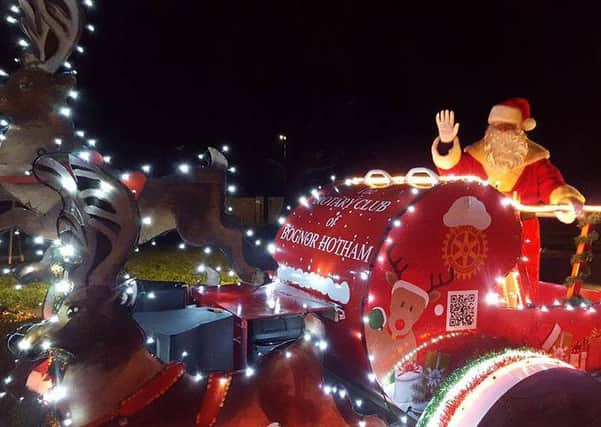 Bognor Hotham Rotary Club's Santa sleigh