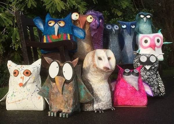 Collect the names of the owls to be entered in the prize draw. Picture: Worthing Town Centre Initiative