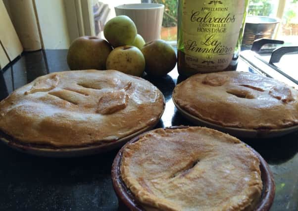 Calvados with apple pie