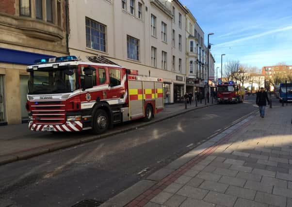 Beales in Worthing has been evacuated. Picture: Sam Woodman