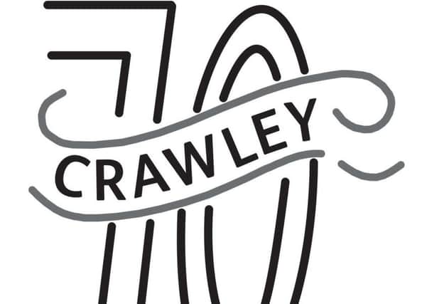 Crawley at 70 logo