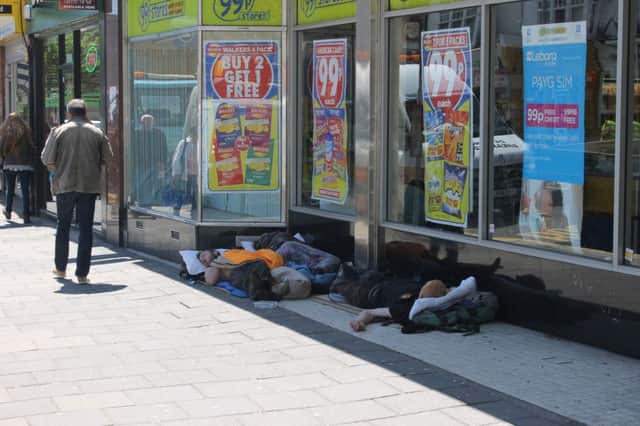 Rough sleepers in Brighton