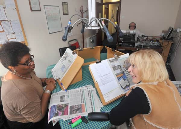 25/10/13- Bexhill Talking Newspaper.  Sally Stanion and Viv Pound ENGSUS00120131025144657