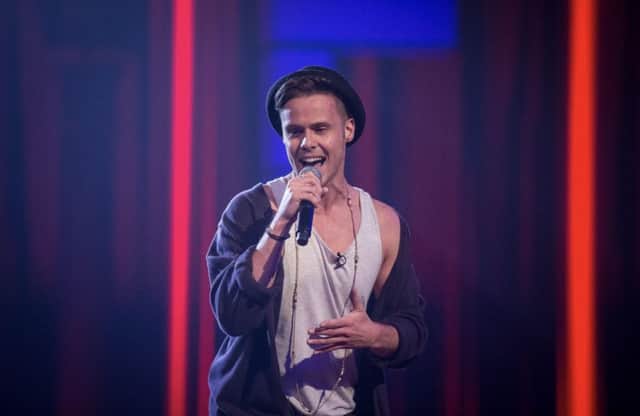 Craig Webb performing in Gary Barlow's Let It Shine competition