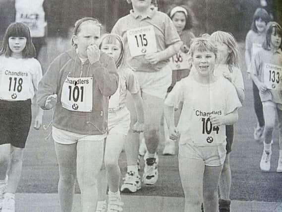 Taking party in the Steyning and District Walking Races in 1997