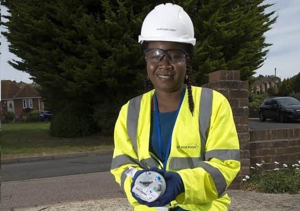 South East Water's Metering Manager Oluseyi Onifade