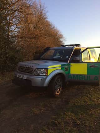 The ambulance called near Battle Abbey today SUS-170120-175658001