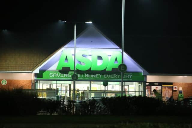Asda Superstore in Ferring remains closed after being evacuated last night. Pictures Eddie Mitchell