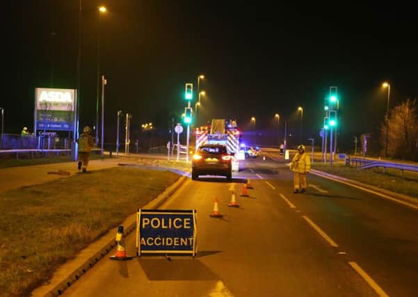 The A259 has been closed since around 6pm last night. People reported smelling gas earlier that day. Picture Eddie Mitchell