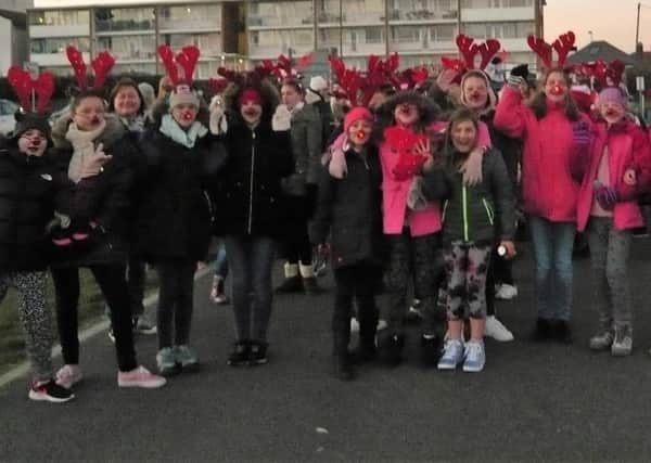 Girl Guides take part in the Reindeer Ramble in December 2016