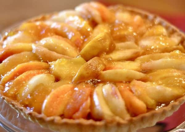 Peach frangipane tart By Kimberly Vardeman