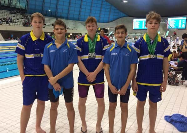 Some of the Cormorants swimmers who competed in London