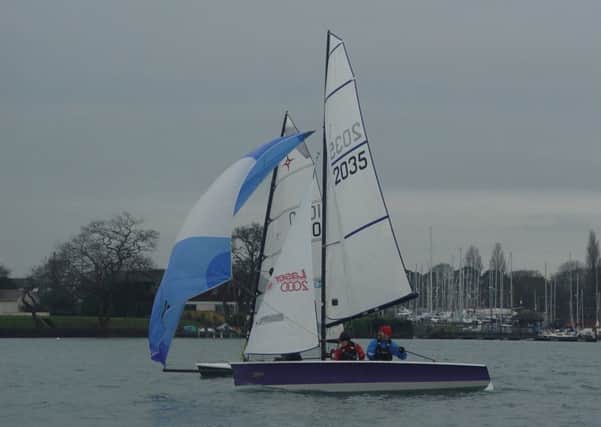 Snowflake race action at Chichester Yacht Club