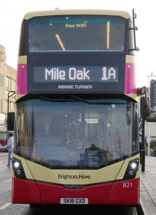 Brighton and Hove Buses honoured sufragette Minnie Turner SUS-170123-124925001