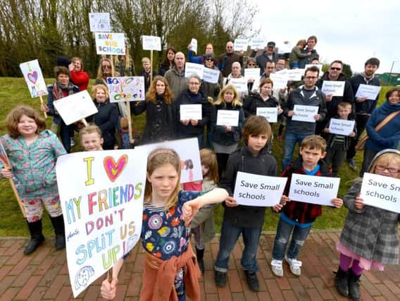 Parents and children marched to save their schools