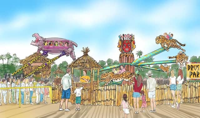 Illustration of Go Safari! rides due to open at Drusillas Park by June
