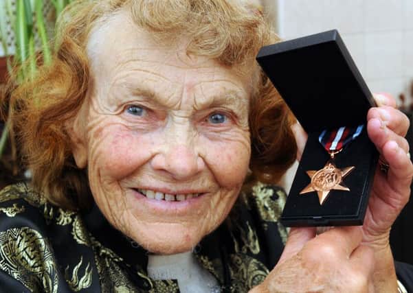 Peggy Weeks and her late husband's Arctic Star Medal