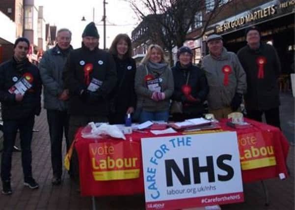Campaigners in Burgess Hill on Saturday (January 21). Picture: Mid Sussex Labour Party