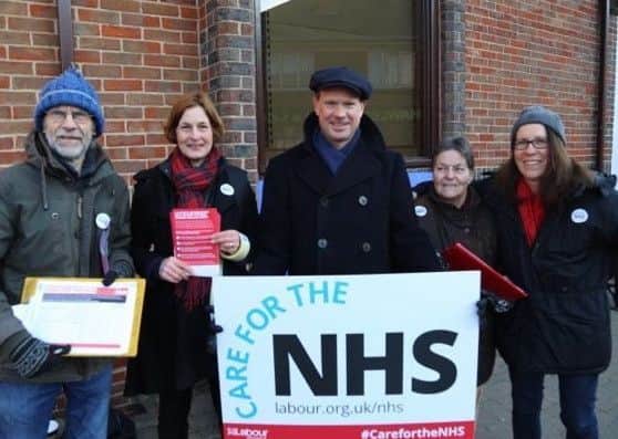 Campaigners in Storrington High Street. Picture: Arundel and South Downs Labour Party