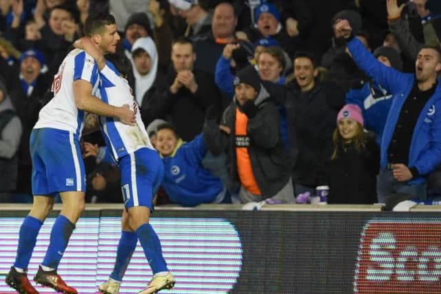 Tomer Hemed celebrates his winner. Picture by Phil Westlake (PW Sporting Photography)