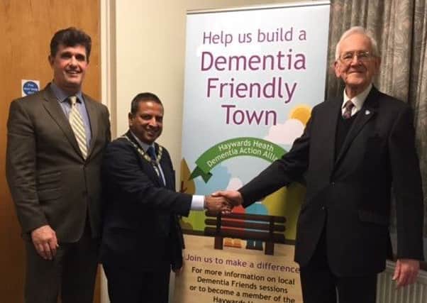 The Mayor attended the Public Open Forum on dementia. Picture: Haywards Heath Town Council