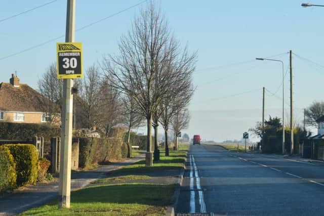 It is hoped the signs will slow motorists down on New Road, Rye. SUS-170124-130149001