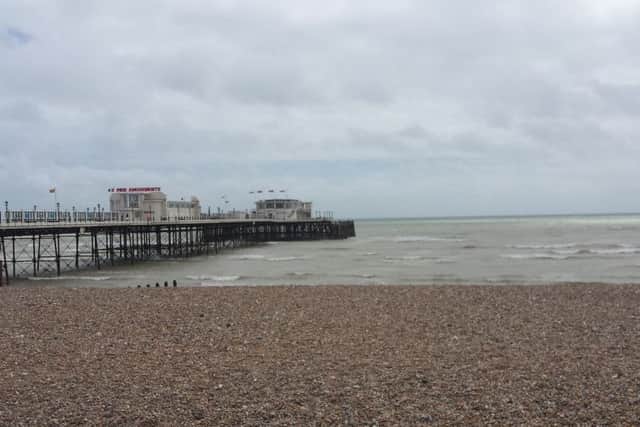 Colin Gale said he threw the axe off Worthing Pier