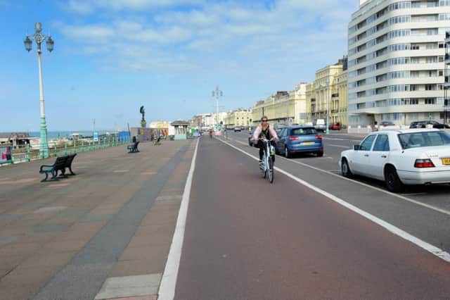 Seafront cycle path
