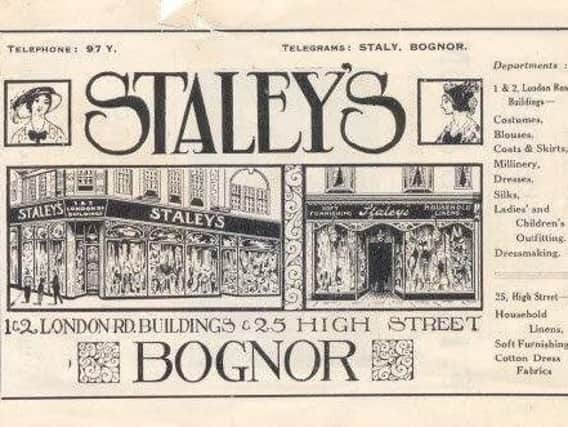 An advert for Staley's