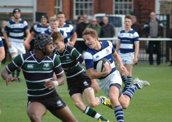 Rugby action at Seaford College