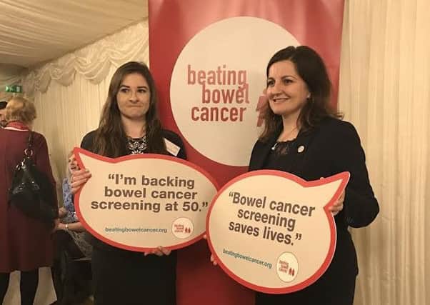 Eastbourne MP Caroline Ansell back bowel cancer campaign SUS-170127-144508001