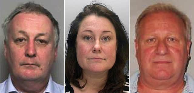 Left to right: Simon Kenny, Emma Coates and Stephen Hiseman. Picture courtesy of Sussex Police