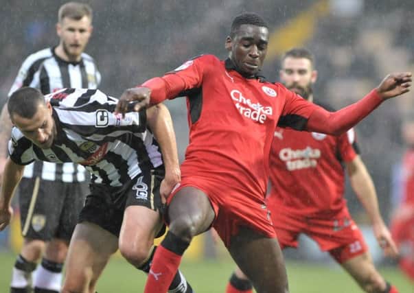 Crawley Town's Enzio Boldewijn in action against Notts County. Picture by
B&O Press Photo SUS-170128-175148002