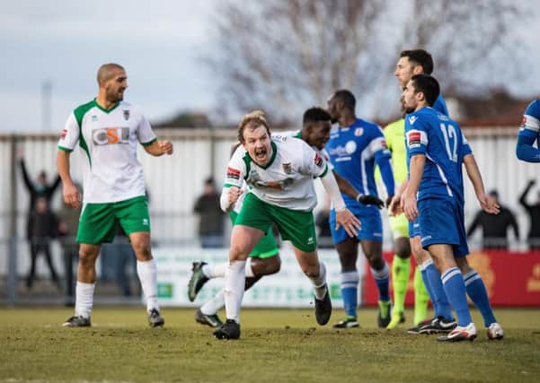 The Rocks couldn't get the better of Grays despite James Fraser's goal / Picture by Tim Hale