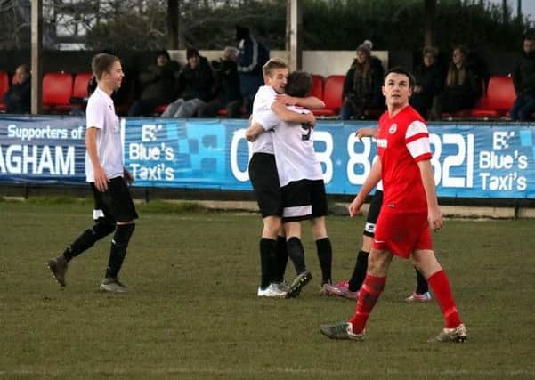 Action from Pagham's win over Horsham YMCA / Picture by Roger Smith