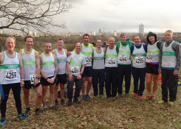 Chichester's senior men's team at Parliament Hill / Picture by Dave Reading